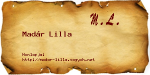 Madár Lilla névjegykártya