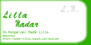 lilla madar business card