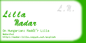 lilla madar business card
